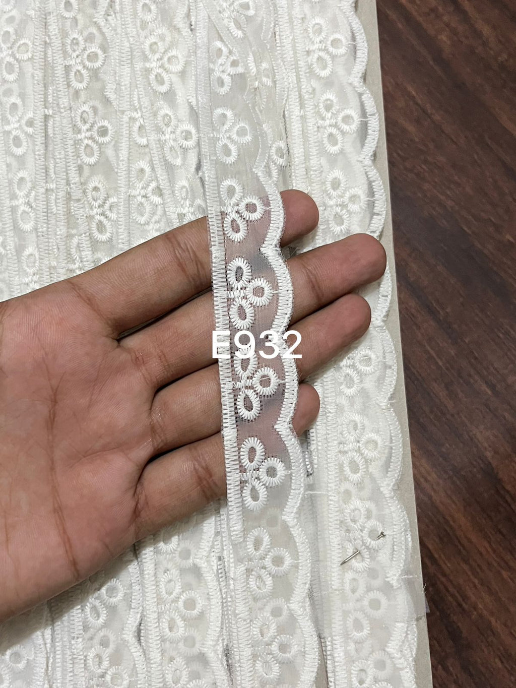 ₹10/mtr Organza Lace For Ladies Suit by AV Creations (Pack of 1 )