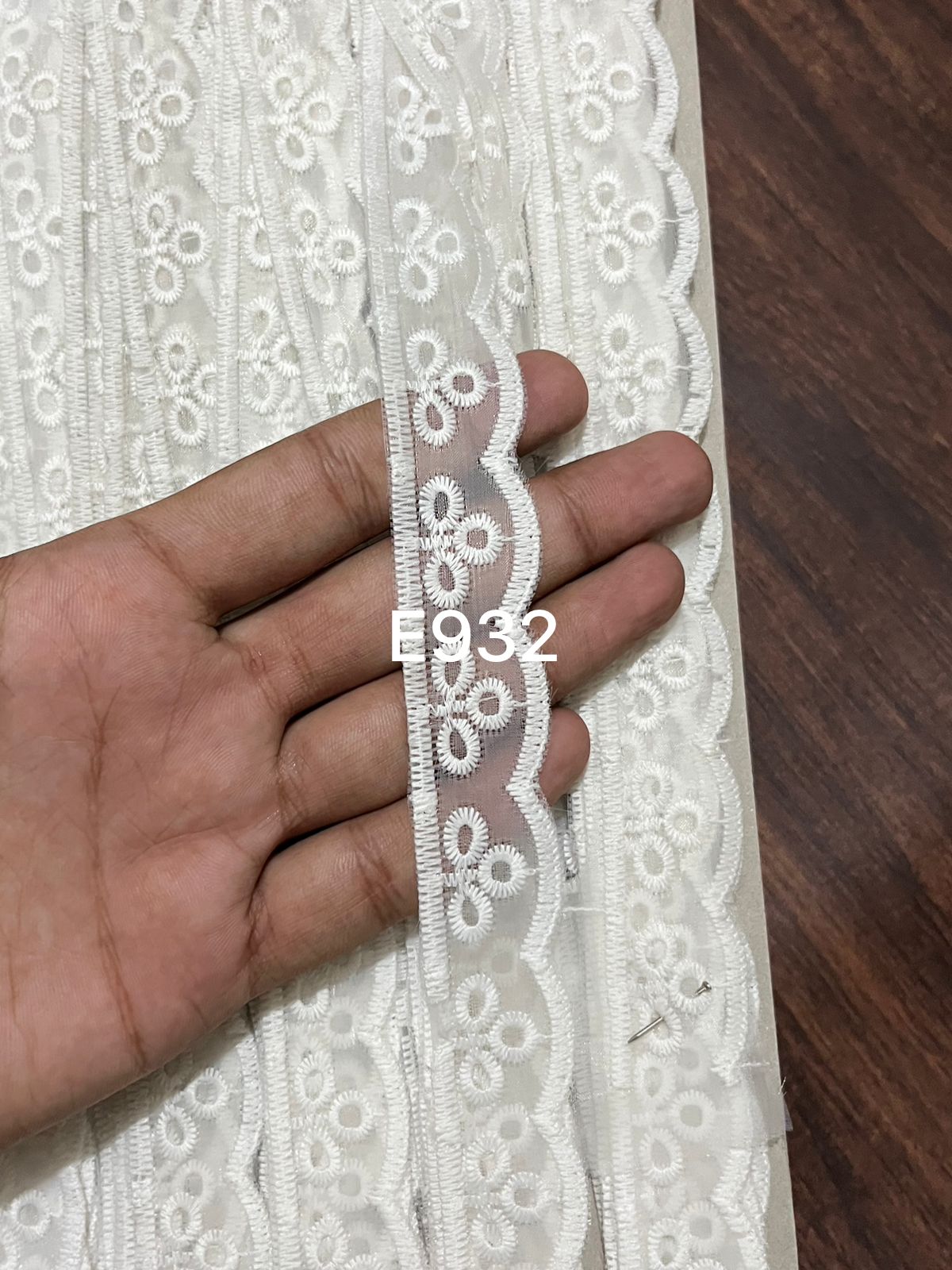 ₹10/mtr Organza Lace For Ladies Suit by AV Creations (Pack of 1 )