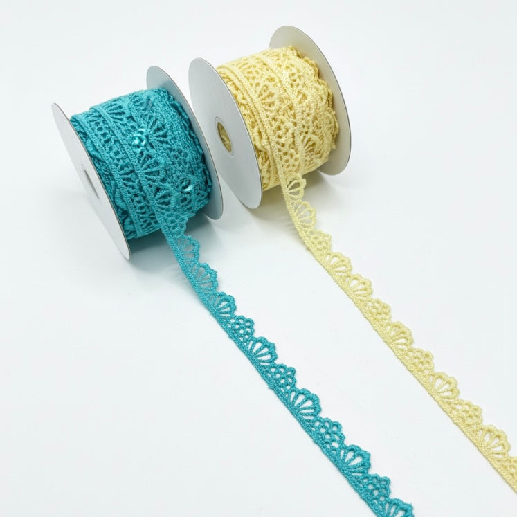 ₹4.25/mtr AV Creations Stylish GPO Lace Trim For Ladies Garments (Pack of 31 Pcs/ 29 Shades)