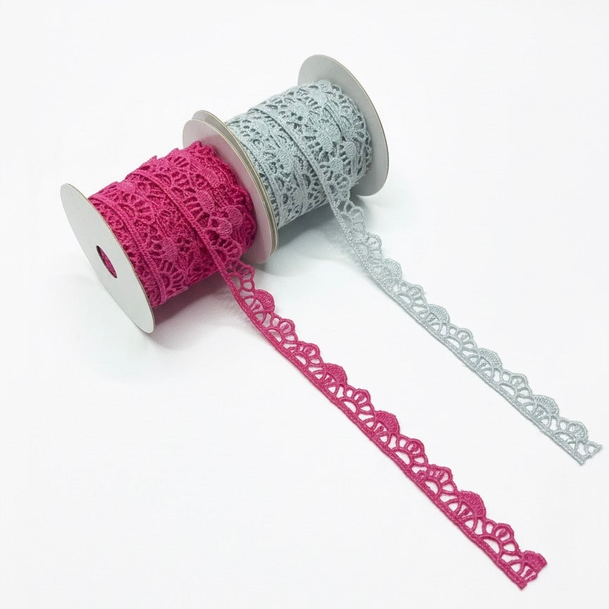 ₹5/mtr Beautiful GPO Lace Trim for Suit (Pack of 40 pcs/ 37 Shades)